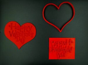 Κουπάτ Set Καρδιά με Happy Valentine's Day